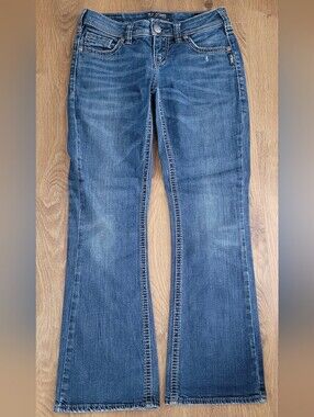 Silver Jeans AIKO Mid Boot Blue Flare Jeans
